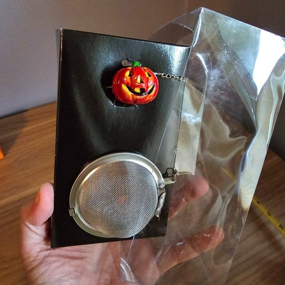 Halloween Spice Ball Mesh Tea Leaf Ball Apple Cider Fall - Picture 2 of 4